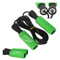 9 Feet Green Foam Cover Aerobic Exercise Jump Rope Skipping Adjustable For Cross Training Fitness